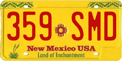 NM license plate 359SMD