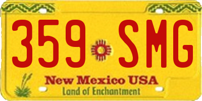 NM license plate 359SMG