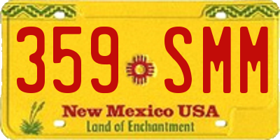 NM license plate 359SMM