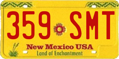 NM license plate 359SMT