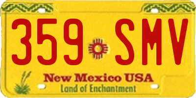 NM license plate 359SMV