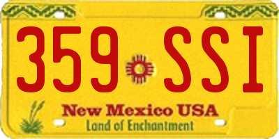 NM license plate 359SSI