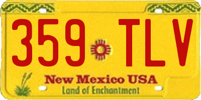 NM license plate 359TLV
