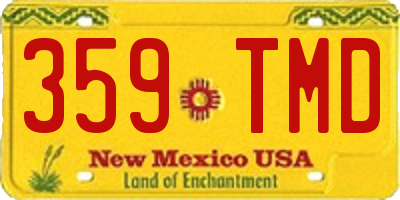 NM license plate 359TMD