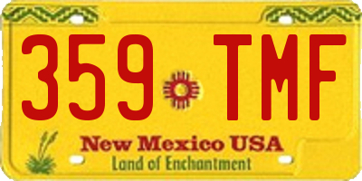 NM license plate 359TMF