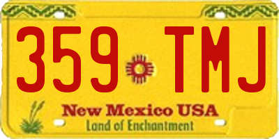 NM license plate 359TMJ