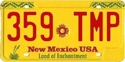 NM license plate 359TMP