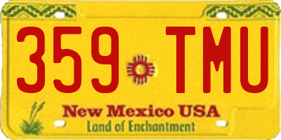 NM license plate 359TMU