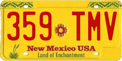 NM license plate 359TMV