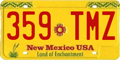 NM license plate 359TMZ