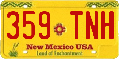 NM license plate 359TNH