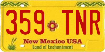 NM license plate 359TNR