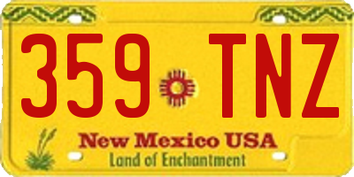 NM license plate 359TNZ