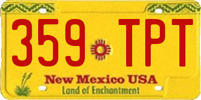 NM license plate 359TPT
