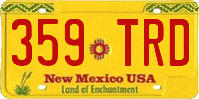 NM license plate 359TRD