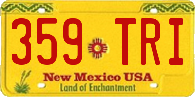 NM license plate 359TRI