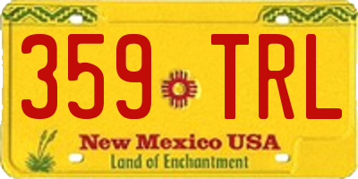NM license plate 359TRL