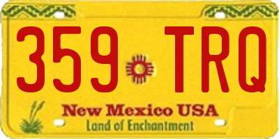NM license plate 359TRQ