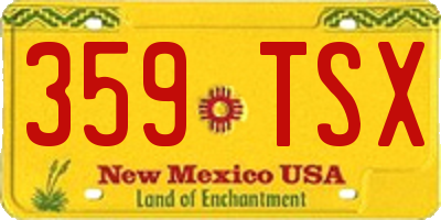 NM license plate 359TSX