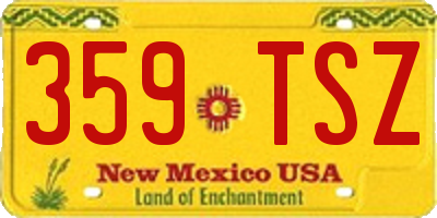 NM license plate 359TSZ