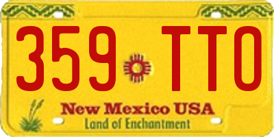 NM license plate 359TTO