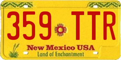 NM license plate 359TTR