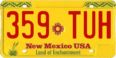 NM license plate 359TUH