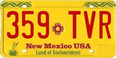 NM license plate 359TVR