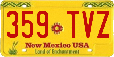 NM license plate 359TVZ