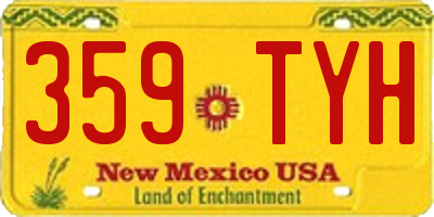 NM license plate 359TYH