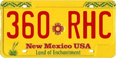 NM license plate 360RHC