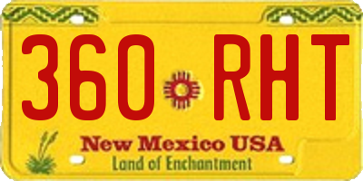 NM license plate 360RHT