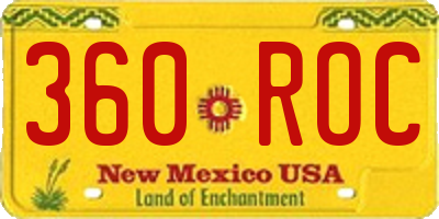 NM license plate 360ROC