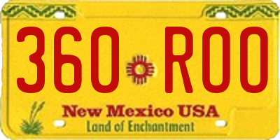NM license plate 360ROO