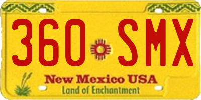 NM license plate 360SMX