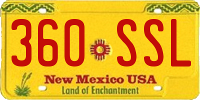 NM license plate 360SSL