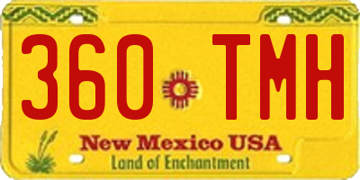 NM license plate 360TMH