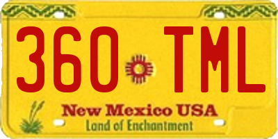 NM license plate 360TML