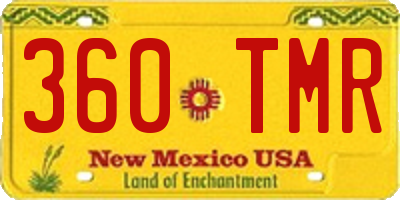 NM license plate 360TMR