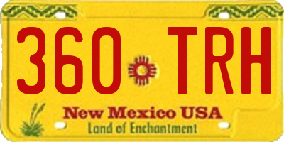 NM license plate 360TRH