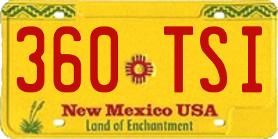 NM license plate 360TSI
