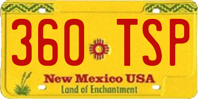 NM license plate 360TSP
