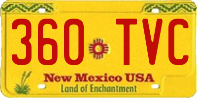 NM license plate 360TVC