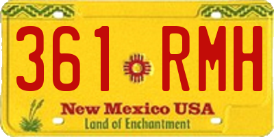 NM license plate 361RMH