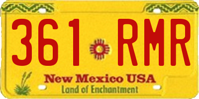NM license plate 361RMR