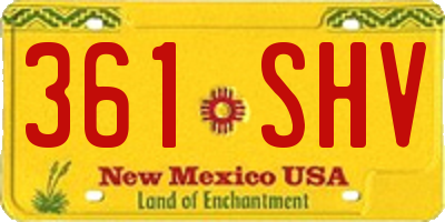 NM license plate 361SHV