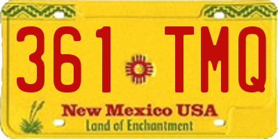 NM license plate 361TMQ