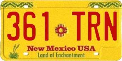 NM license plate 361TRN
