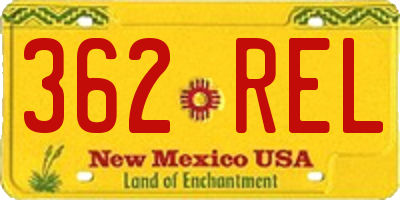 NM license plate 362REL