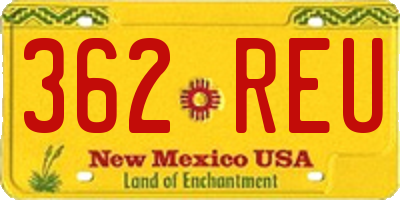 NM license plate 362REU